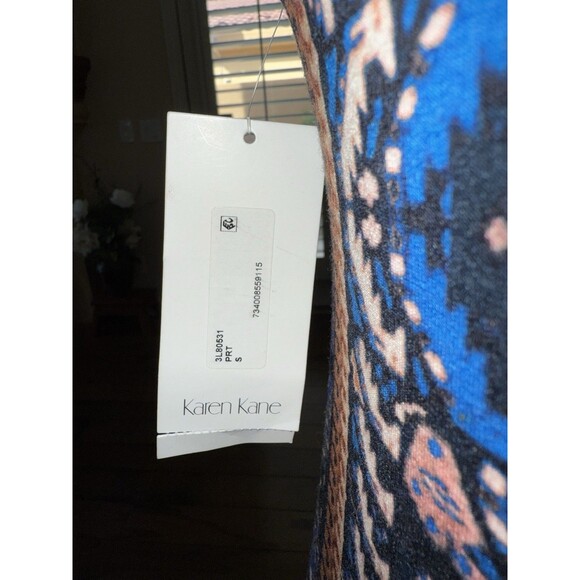 Karen Kane Painted Canyon Yucatan Print Dress Boho Sleeveless Shift Small NWT - Picture 5 of 13